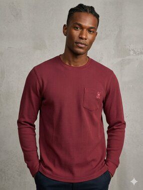 Psycho Bunny Vail Waffle Lounge Long Sleeve Tee